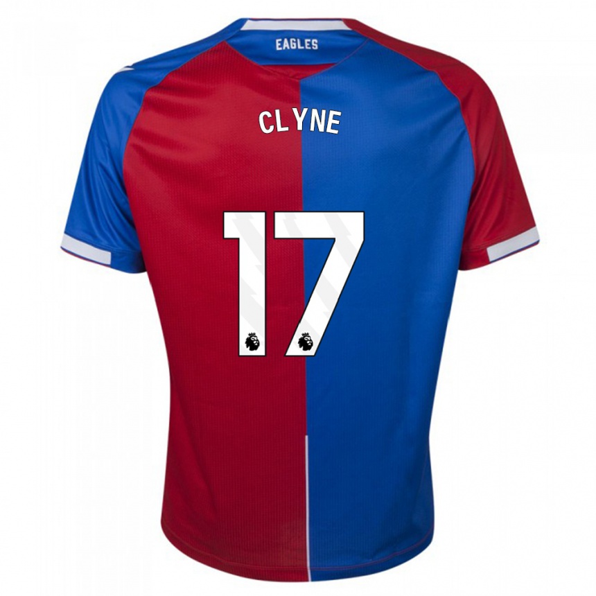 Vaikiškas Nathaniel Clyne #17 Raudona Melyna Namų Marškinėliai 2023/24 T-Shirt