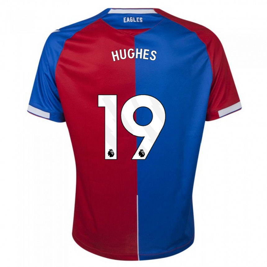 Vaikiškas Will Hughes #19 Raudona Melyna Namų Marškinėliai 2023/24 T-Shirt