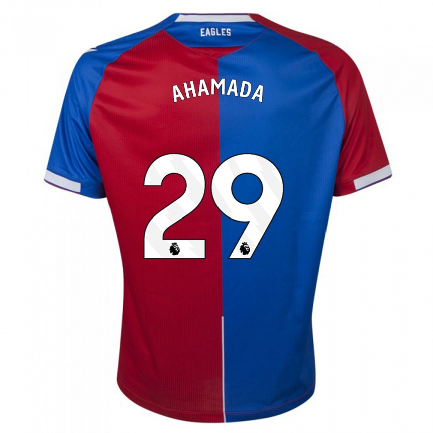 Vaikiškas Naouirou Ahamada #29 Raudona Melyna Namų Marškinėliai 2023/24 T-Shirt