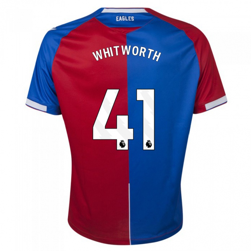 Vaikiškas Joe Whitworth #41 Raudona Melyna Namų Marškinėliai 2023/24 T-Shirt