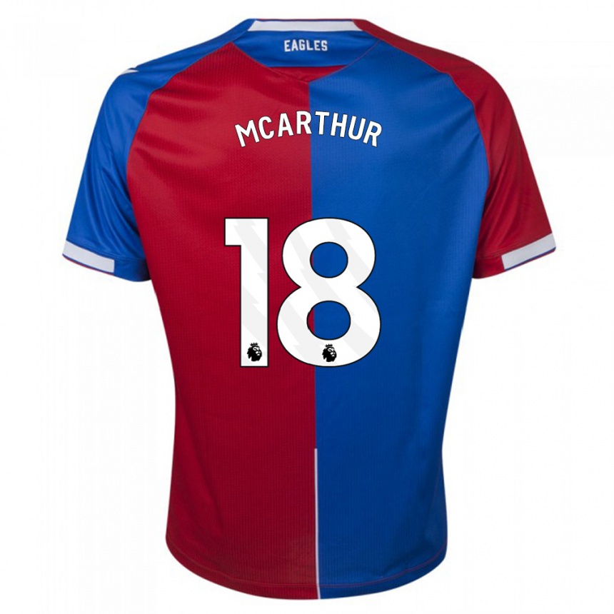 Vaikiškas James Mcarthur #18 Raudona Melyna Namų Marškinėliai 2023/24 T-Shirt