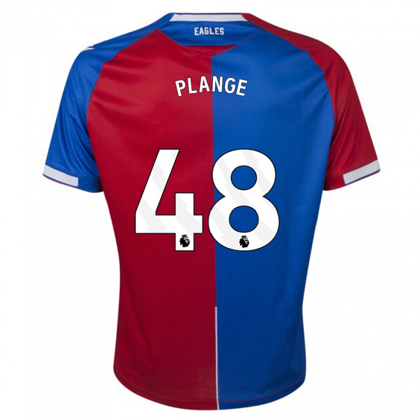 Vaikiškas Luke Plange #48 Raudona Melyna Namų Marškinėliai 2023/24 T-Shirt