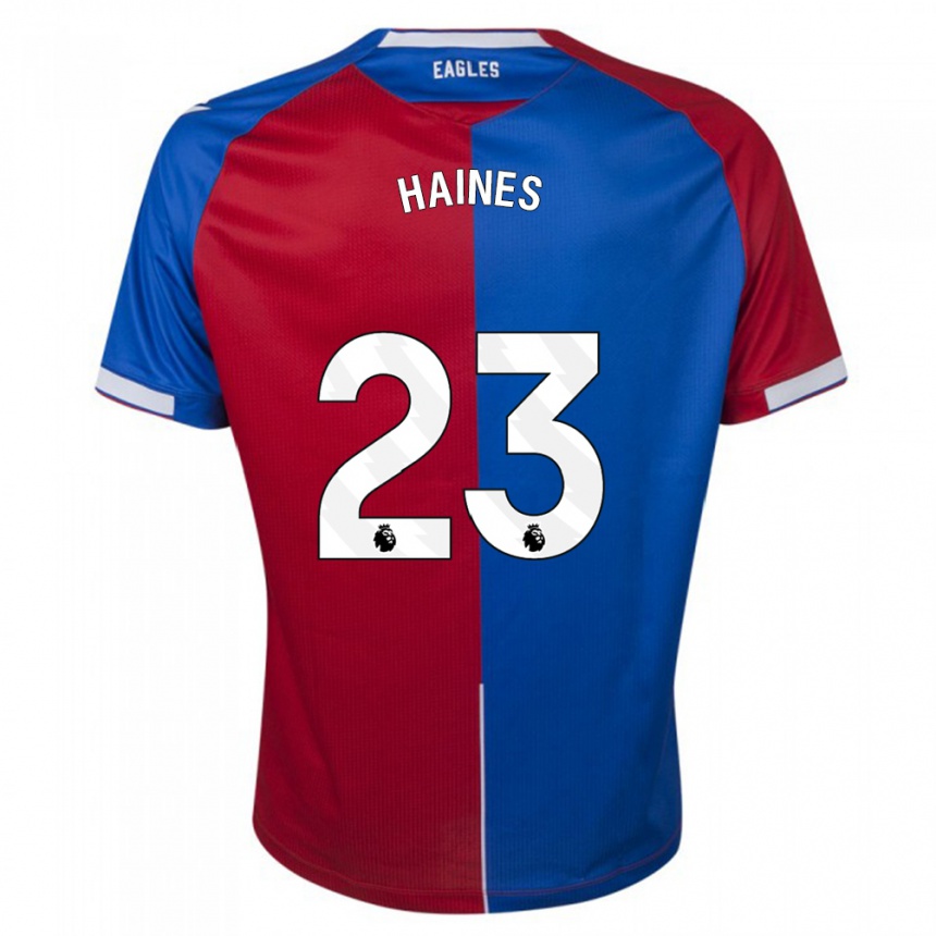 Vaikiškas Coral-Jade Haines #23 Raudona Melyna Namų Marškinėliai 2023/24 T-Shirt