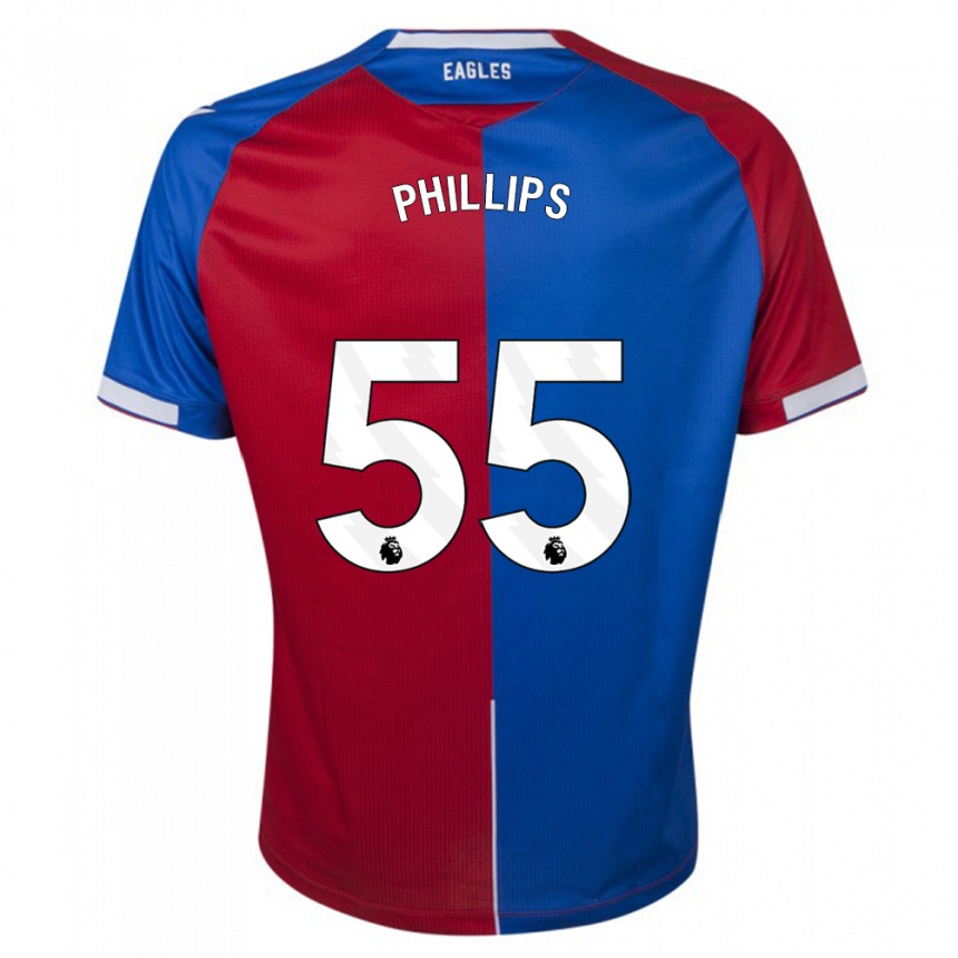 Vaikiškas Killian Phillips #55 Raudona Melyna Namų Marškinėliai 2023/24 T-Shirt