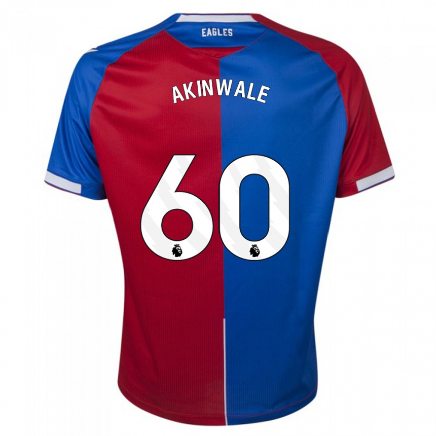 Vaikiškas Victor Akinwale #60 Raudona Melyna Namų Marškinėliai 2023/24 T-Shirt