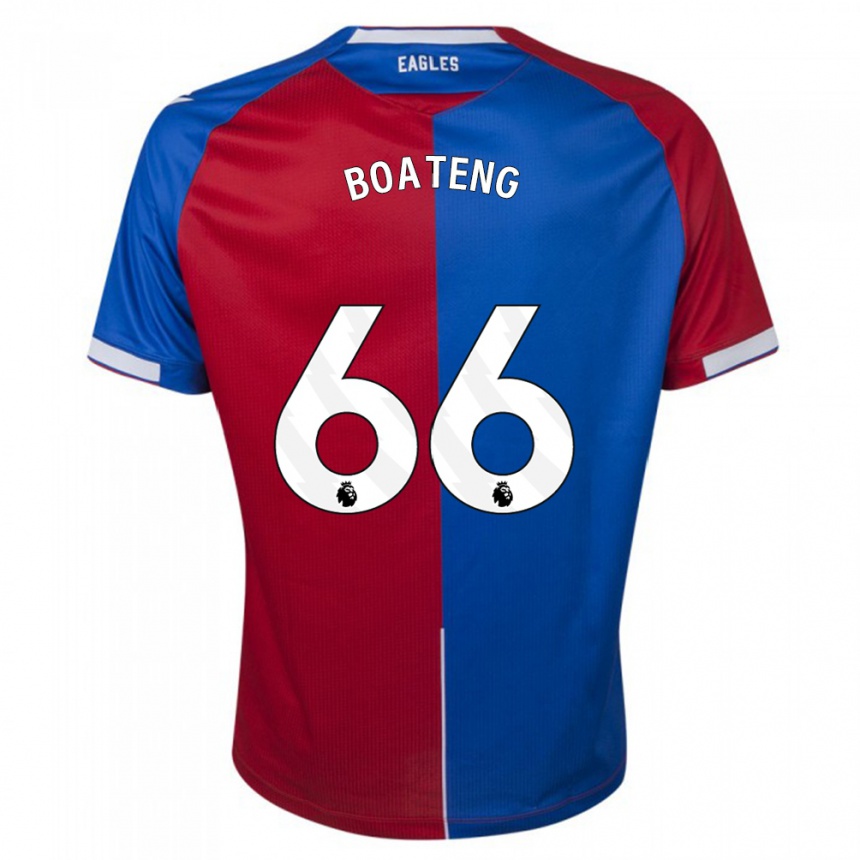 Vaikiškas David Boateng #66 Raudona Melyna Namų Marškinėliai 2023/24 T-Shirt