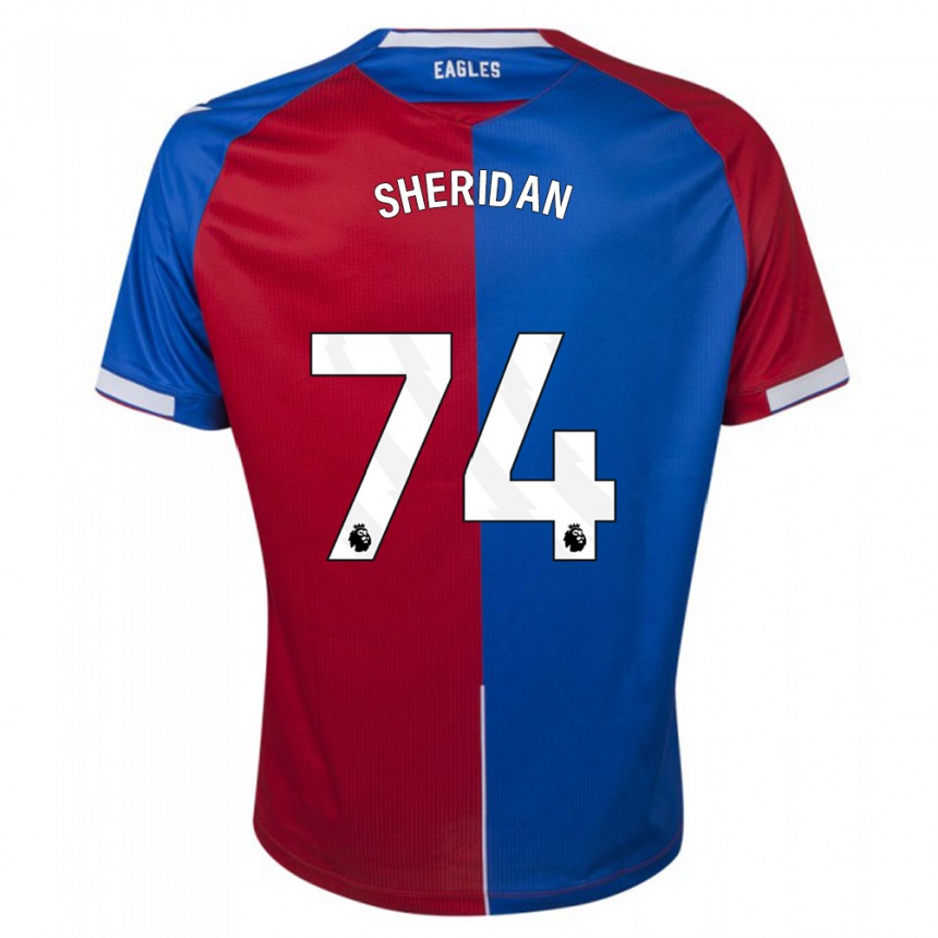 Vaikiškas Joe Sheridan #74 Raudona Melyna Namų Marškinėliai 2023/24 T-Shirt