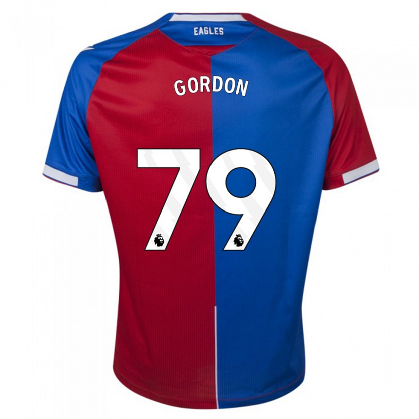 Vaikiškas John-Kymani Gordon #79 Raudona Melyna Namų Marškinėliai 2023/24 T-Shirt