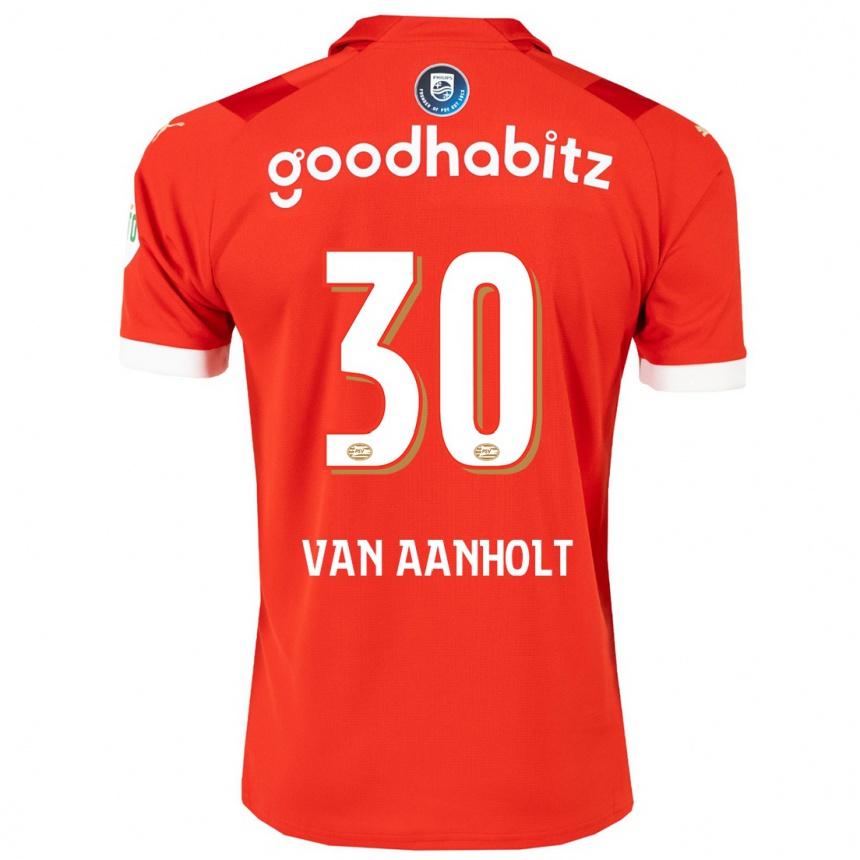 Vaikiškas Patrick Van Aanholt #30 Raudona Namų Marškinėliai 2023/24 T-Shirt