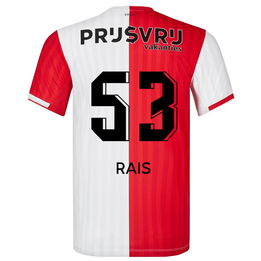 Vaikiškas Amir Rais #53 Raudona Balta Namų Marškinėliai 2023/24 T-Shirt