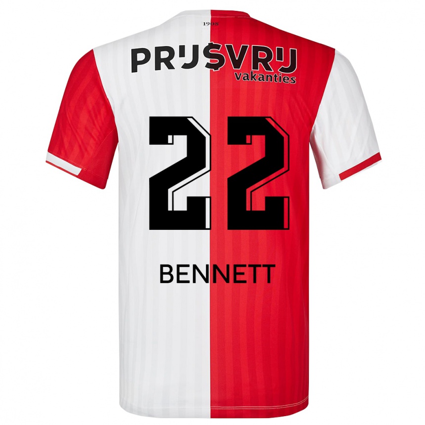 Vaikiškas Walter Bennett #22 Raudona Balta Namų Marškinėliai 2023/24 T-Shirt