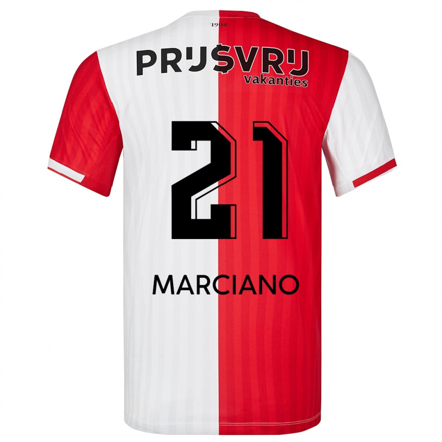 Vaikiškas Ofir Marciano #21 Raudona Balta Namų Marškinėliai 2023/24 T-Shirt