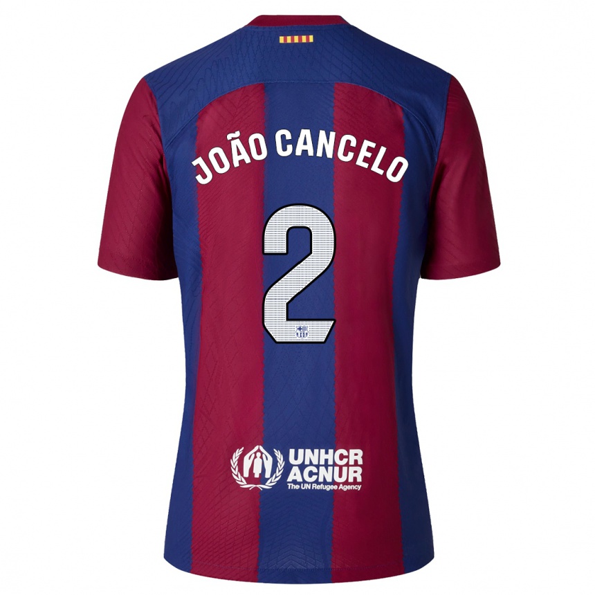 Vaikiškas Joao Cancelo #2 Raudona Melyna Namų Marškinėliai 2023/24 T-Shirt