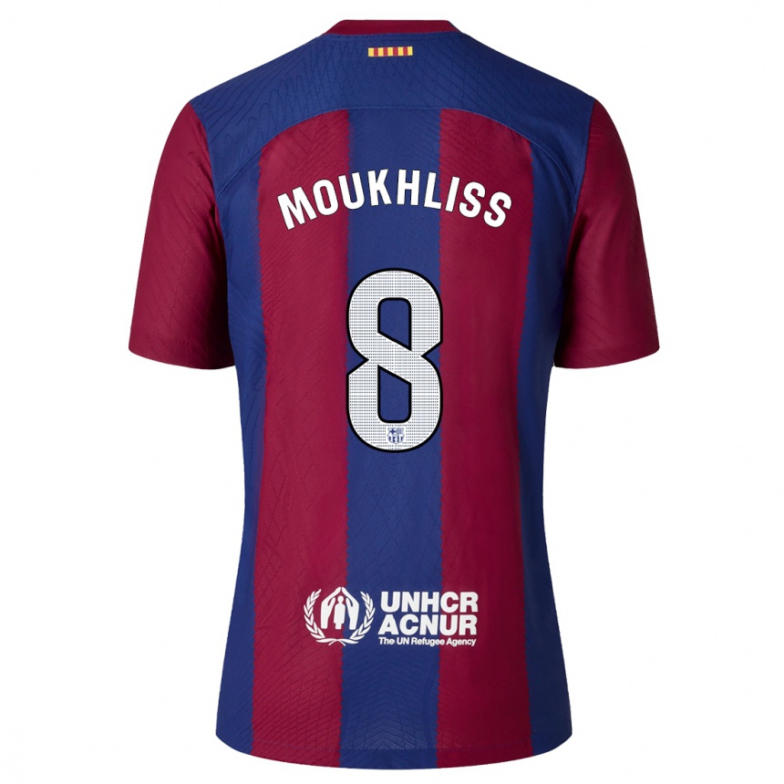 Vaikiškas Moha Moukhliss #8 Raudona Melyna Namų Marškinėliai 2023/24 T-Shirt