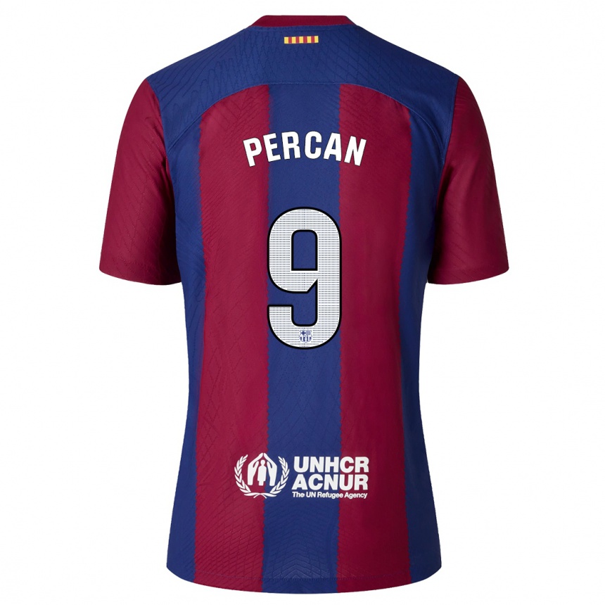 Vaikiškas Diego Percan #9 Raudona Melyna Namų Marškinėliai 2023/24 T-Shirt