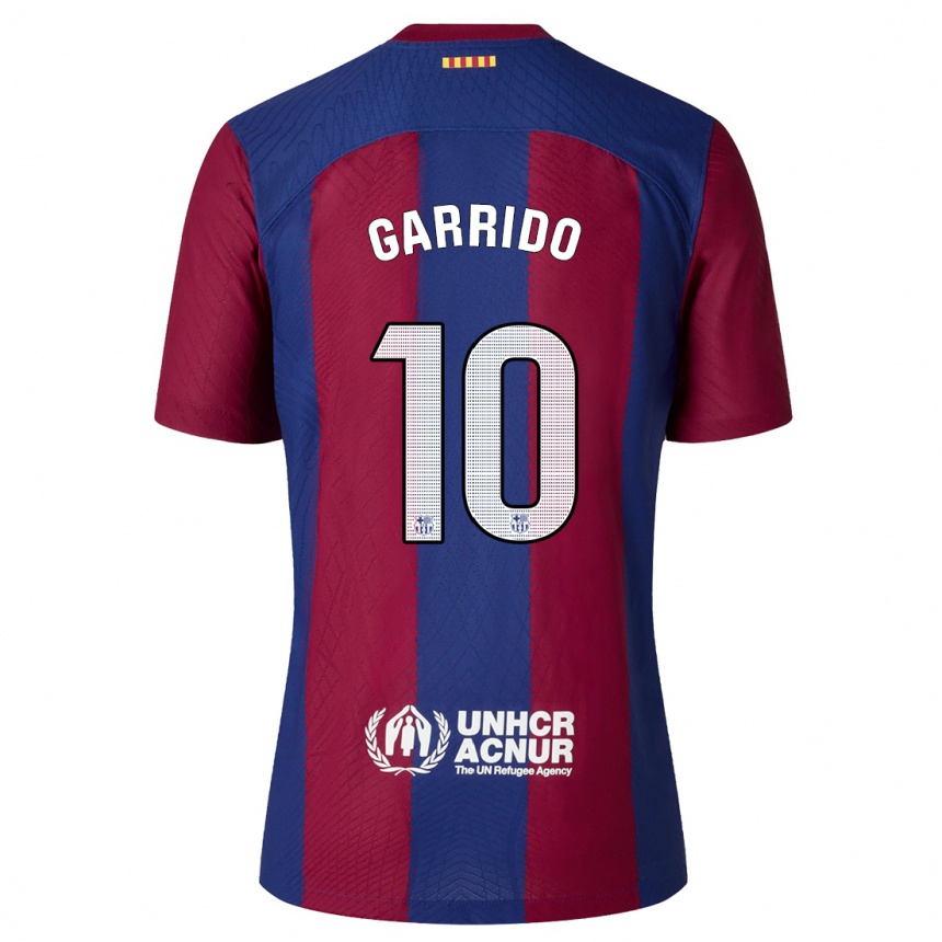 Vaikiškas Aleix Garrido #10 Raudona Melyna Namų Marškinėliai 2023/24 T-Shirt