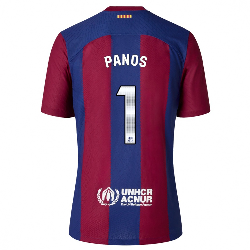 Vaikiškas Sandra Panos #1 Raudona Melyna Namų Marškinėliai 2023/24 T-Shirt