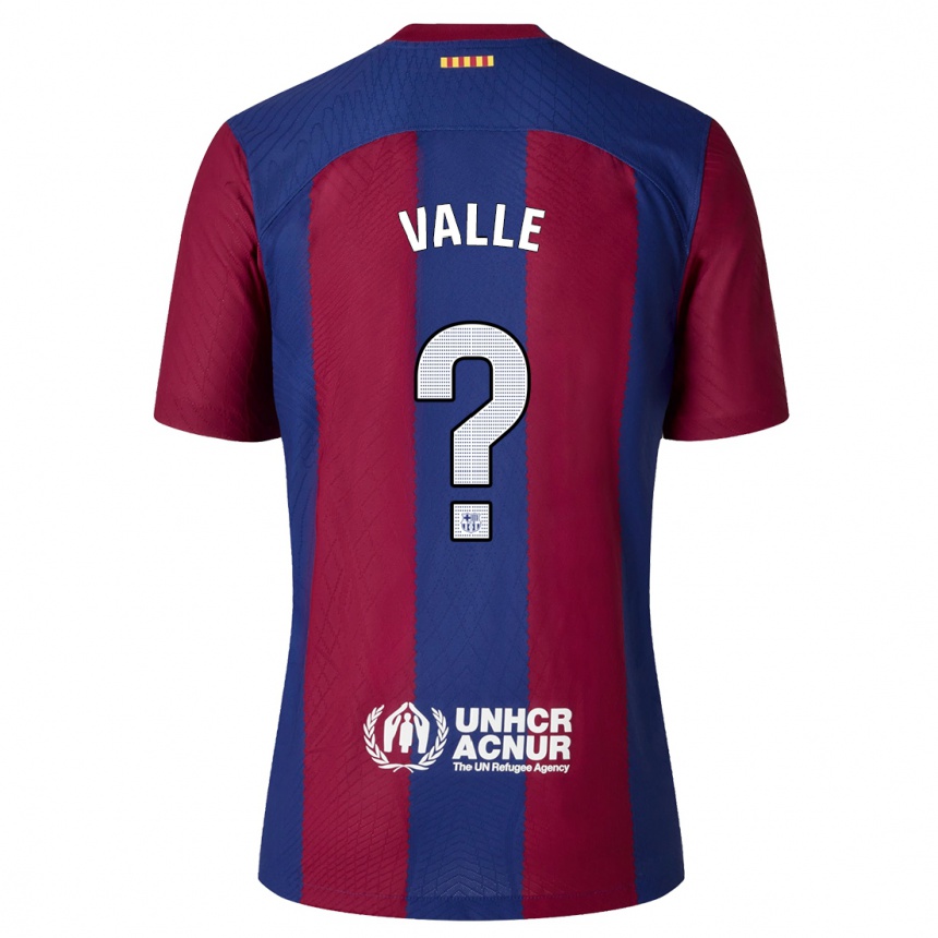 Vaikiškas Alex Valle #0 Raudona Melyna Namų Marškinėliai 2023/24 T-Shirt