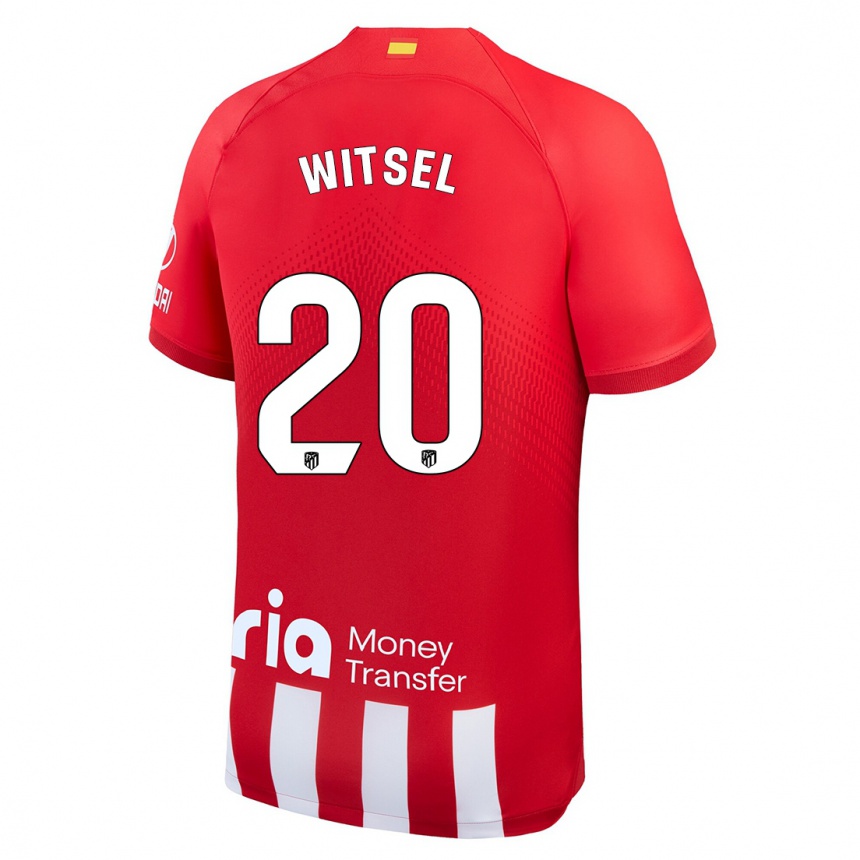 Vaikiškas Axel Witsel #20 Raudona Balta Namų Marškinėliai 2023/24 T-Shirt