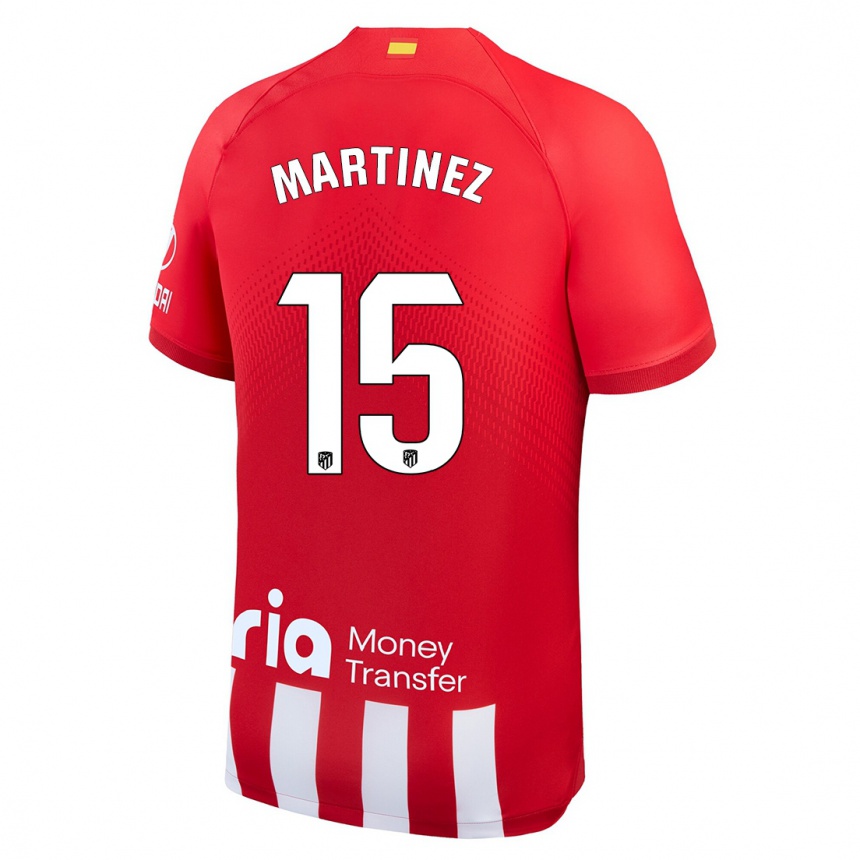 Vaikiškas Daniel Martinez #15 Raudona Balta Namų Marškinėliai 2023/24 T-Shirt