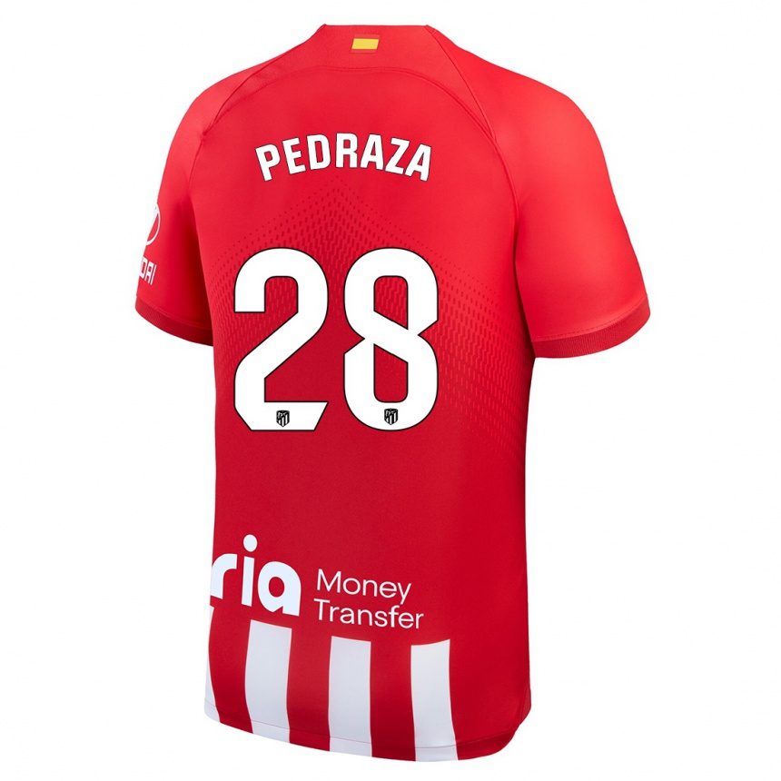 Vaikiškas Alfredo Pedraza #28 Raudona Balta Namų Marškinėliai 2023/24 T-Shirt