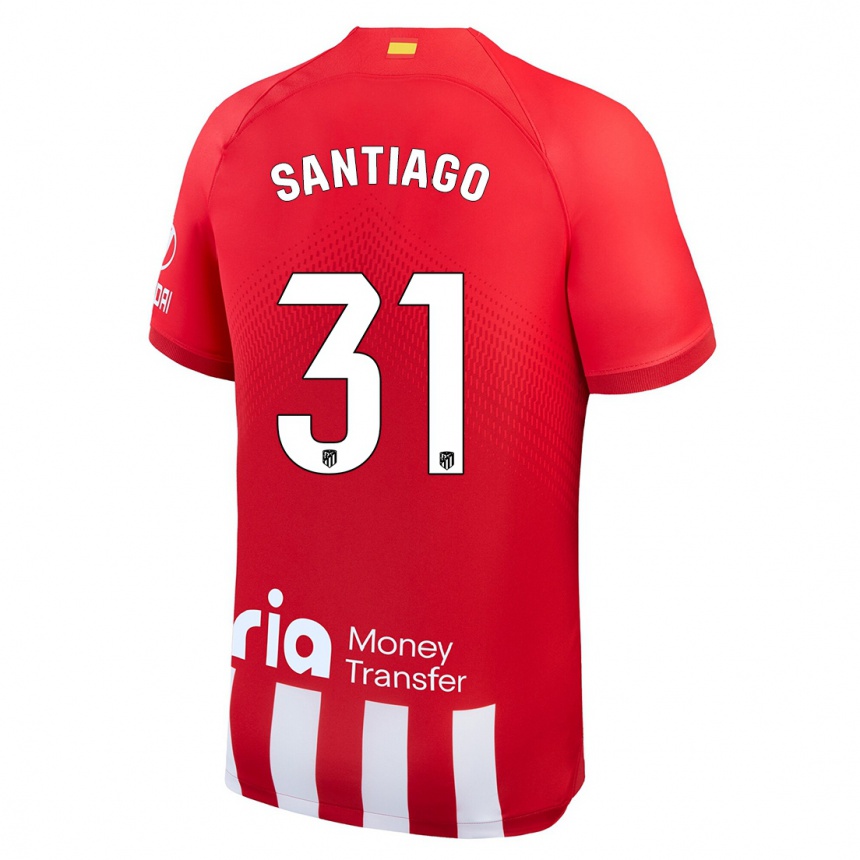 Vaikiškas Abraham Santiago #31 Raudona Balta Namų Marškinėliai 2023/24 T-Shirt