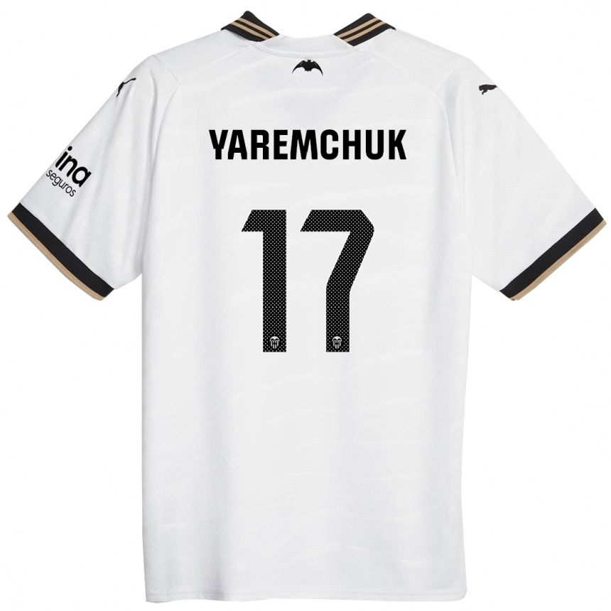 Vaikiškas Roman Yaremchuk #17 Baltas Namų Marškinėliai 2023/24 T-Shirt