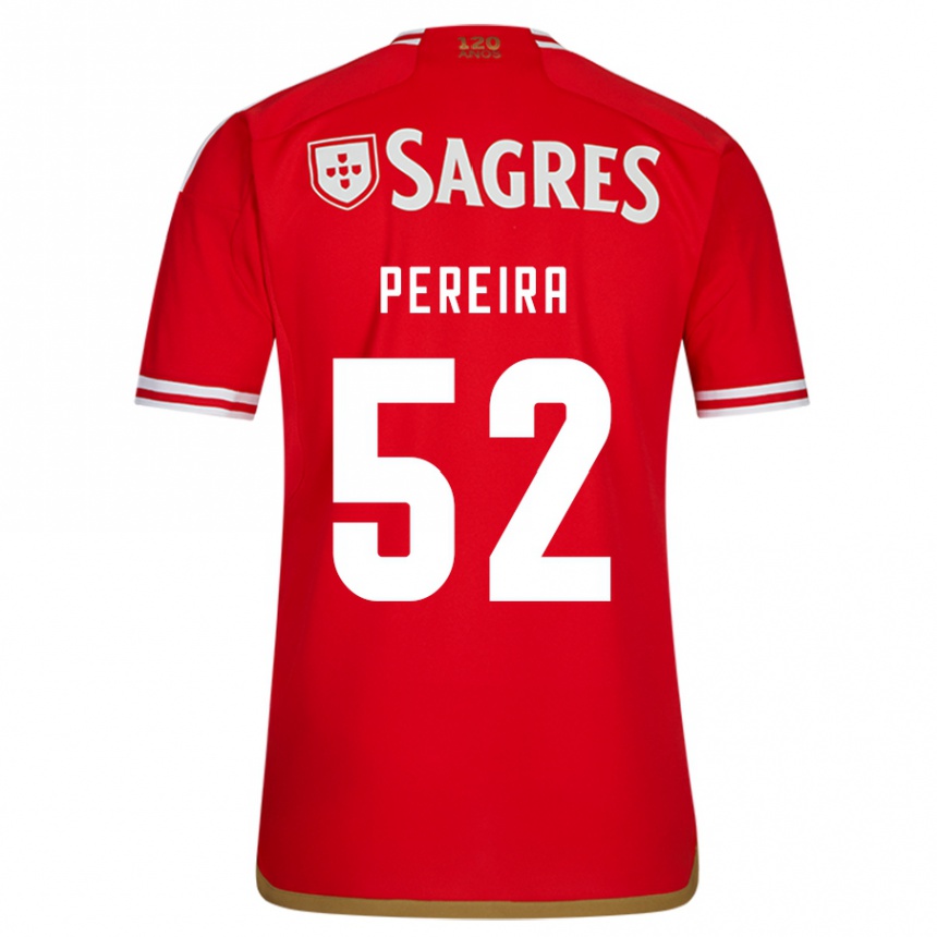 Vaikiškas Henrique Pereira #52 Raudona Namų Marškinėliai 2023/24 T-Shirt