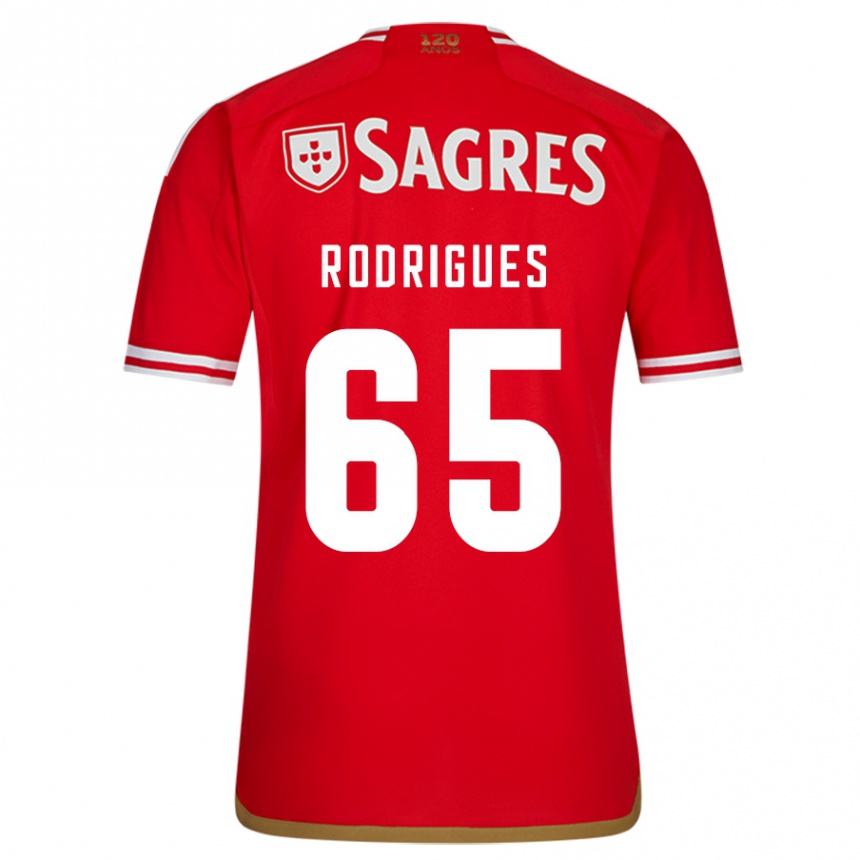 Vaikiškas Rafael Rodrigues #65 Raudona Namų Marškinėliai 2023/24 T-Shirt