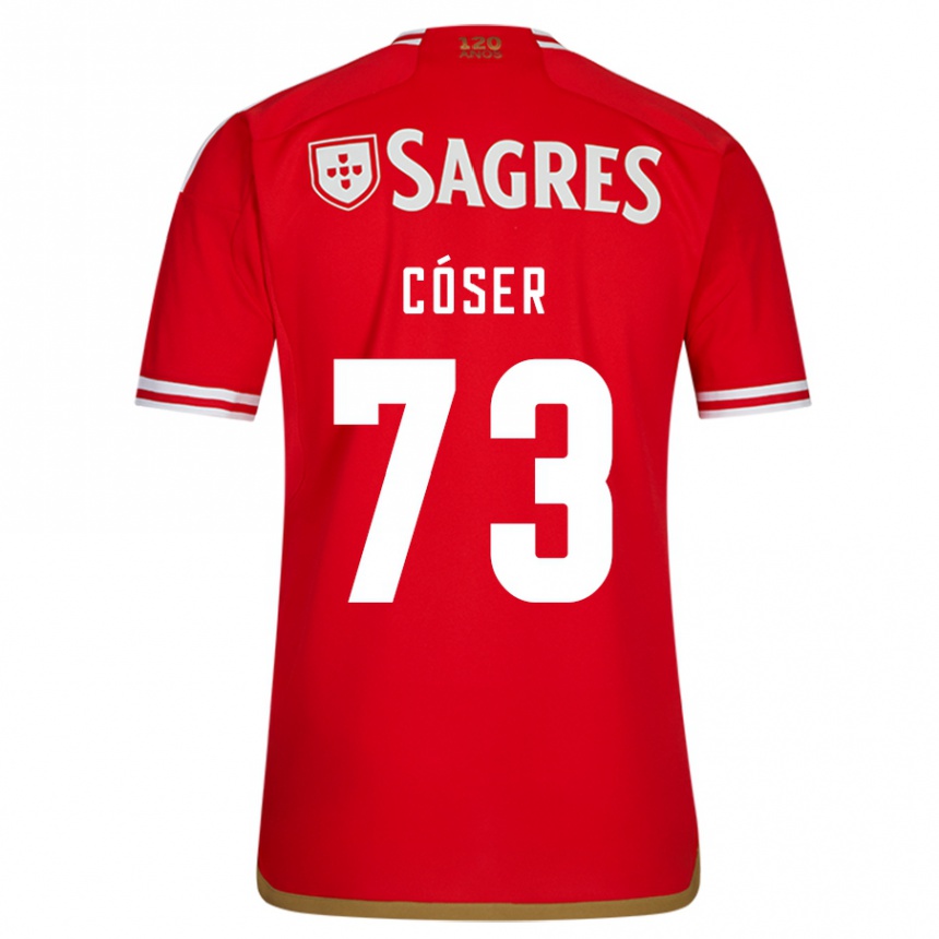 Vaikiškas Tiago Cóser #73 Raudona Namų Marškinėliai 2023/24 T-Shirt