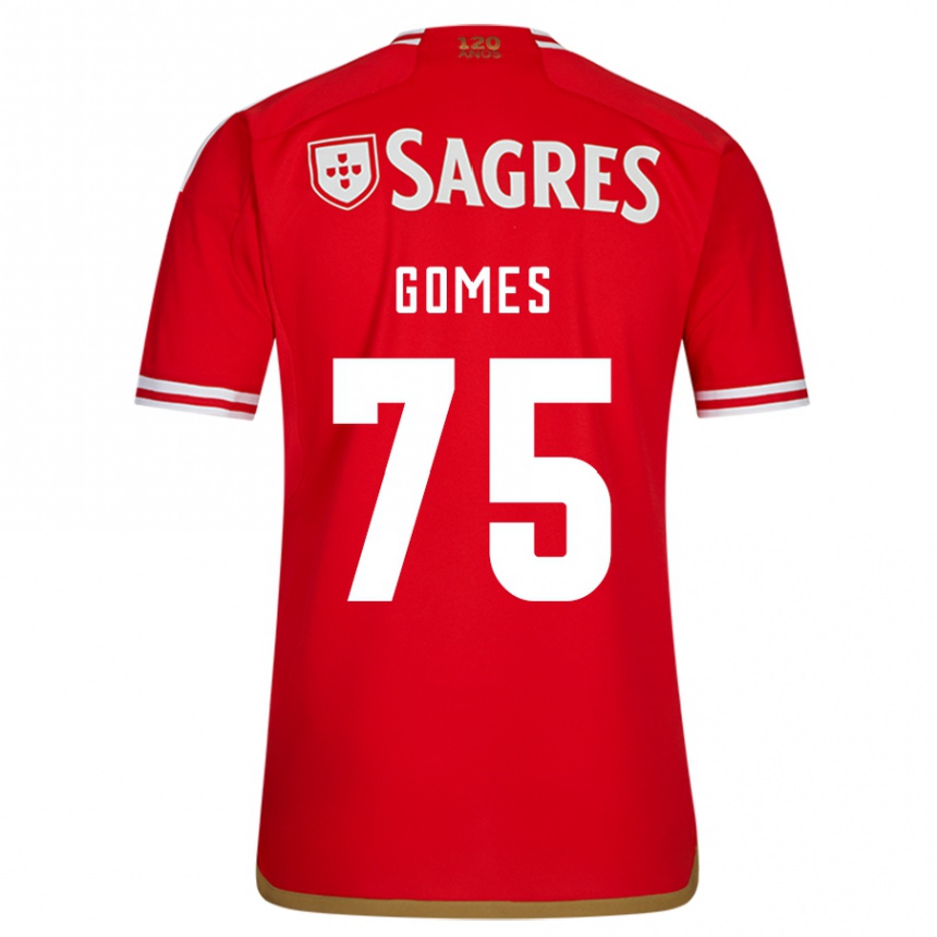 Vaikiškas André Gomes #75 Raudona Namų Marškinėliai 2023/24 T-Shirt