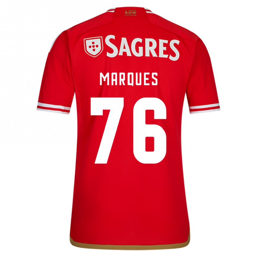 Vaikiškas Gustavo Marques #76 Raudona Namų Marškinėliai 2023/24 T-Shirt