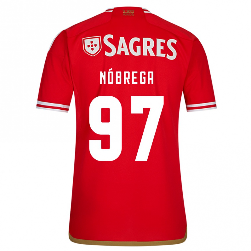 Vaikiškas Ricardo Nóbrega #97 Raudona Namų Marškinėliai 2023/24 T-Shirt