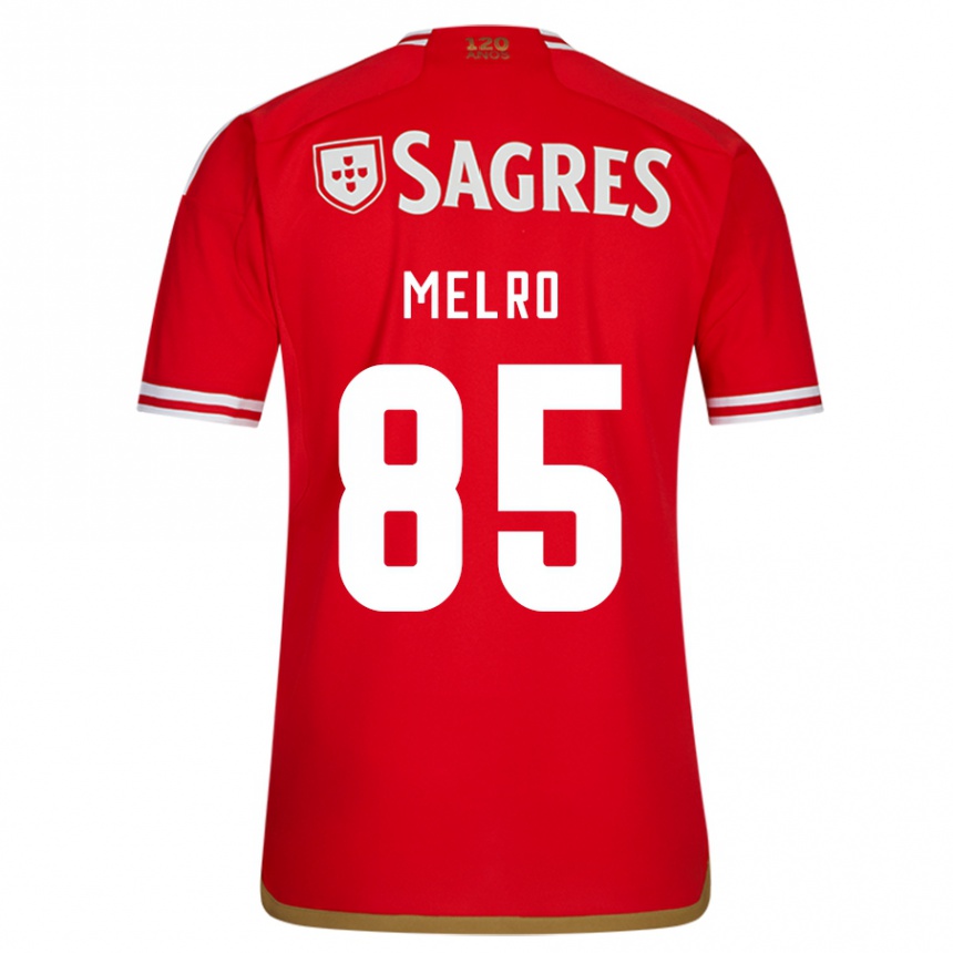 Vaikiškas José Melro #85 Raudona Namų Marškinėliai 2023/24 T-Shirt