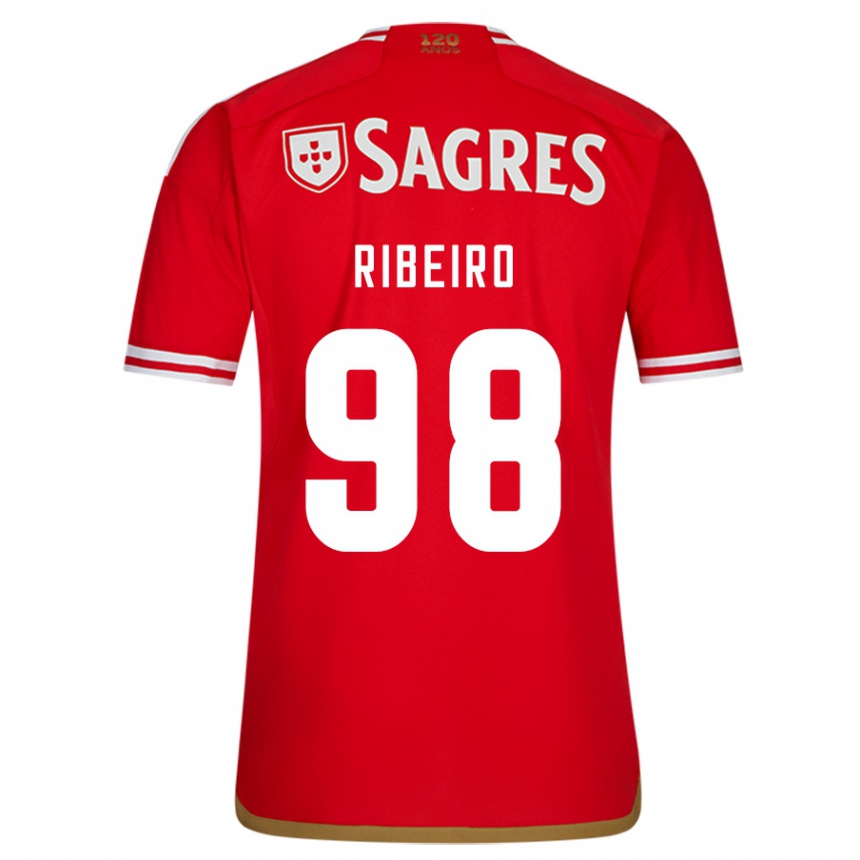 Vaikiškas Ricardo Ribeiro #98 Raudona Namų Marškinėliai 2023/24 T-Shirt