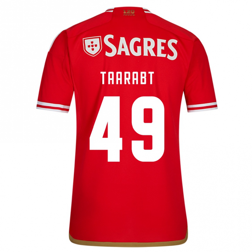 Vaikiškas Adel Taarabt #49 Raudona Namų Marškinėliai 2023/24 T-Shirt