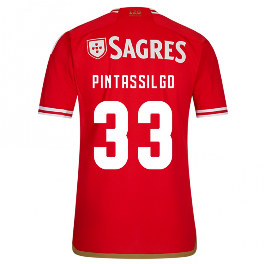 Vaikiškas Lara Pintassilgo #33 Raudona Namų Marškinėliai 2023/24 T-Shirt