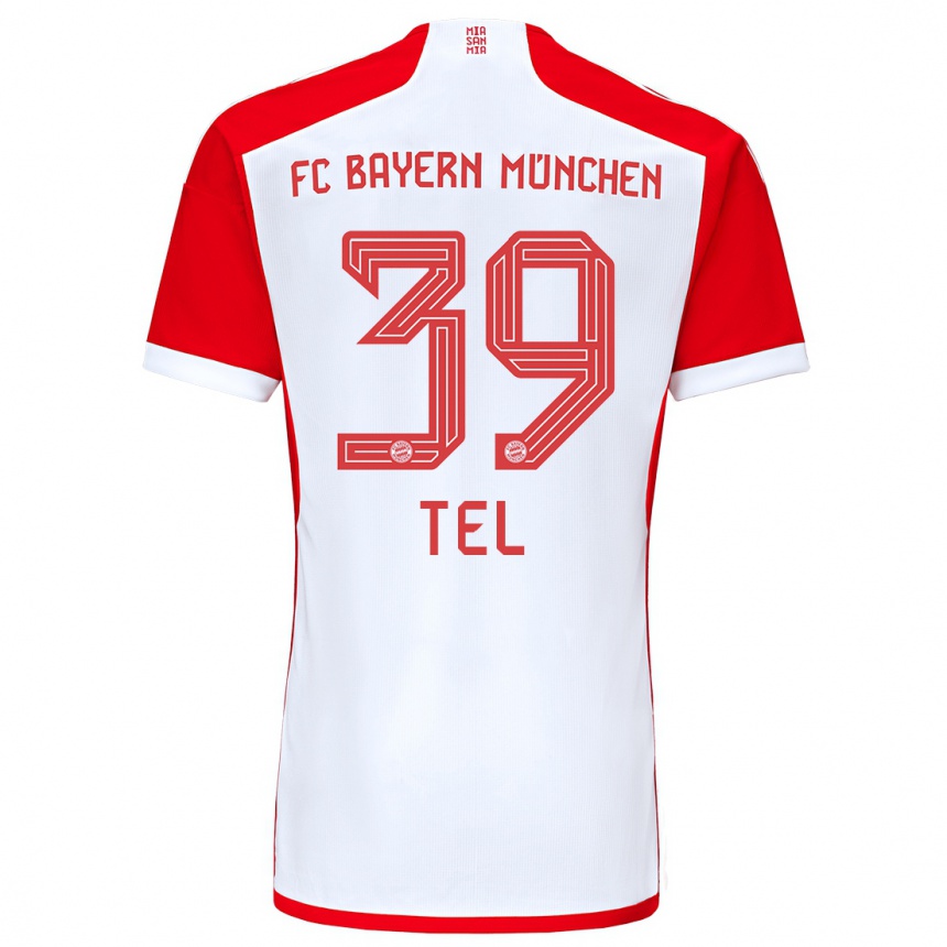 Vaikiškas Mathys Tel #39 Raudona Balta Namų Marškinėliai 2023/24 T-Shirt