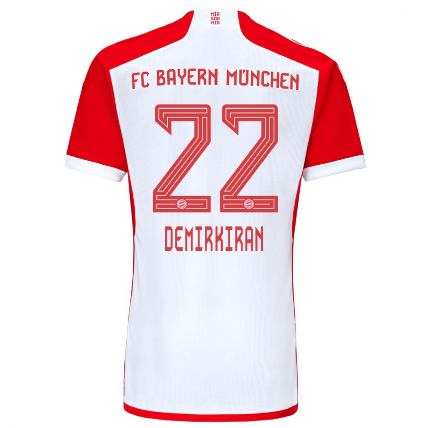 Vaikiškas Ediz Demirkiran #22 Raudona Balta Namų Marškinėliai 2023/24 T-Shirt