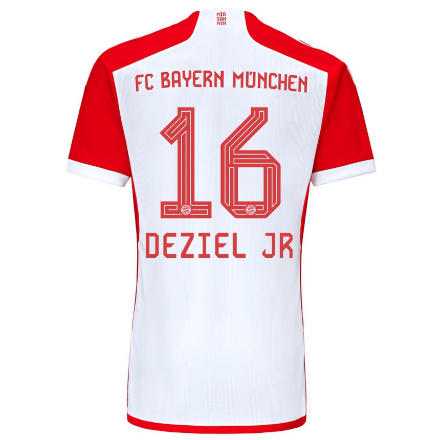 Vaikiškas Robert Deziel Jr #16 Raudona Balta Namų Marškinėliai 2023/24 T-Shirt