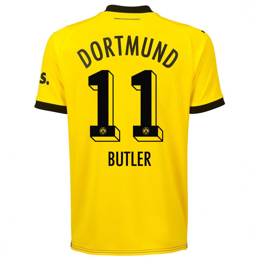 Vaikiškas Justin Butler #11 Geltona Namų Marškinėliai 2023/24 T-Shirt