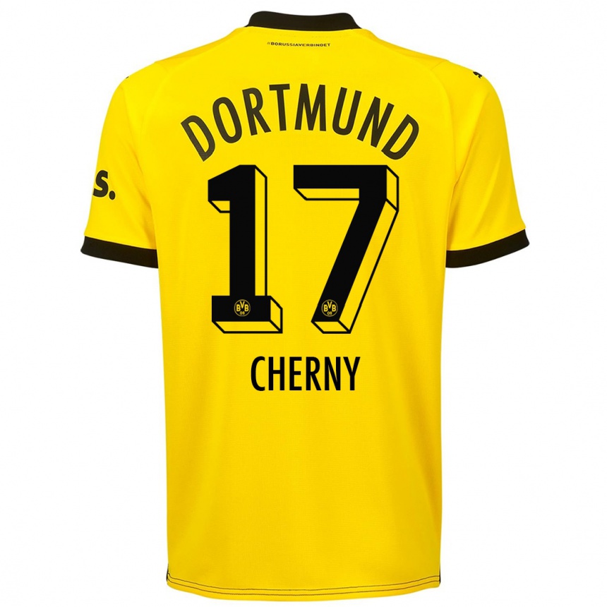 Vaikiškas Nick Cherny #17 Geltona Namų Marškinėliai 2023/24 T-Shirt