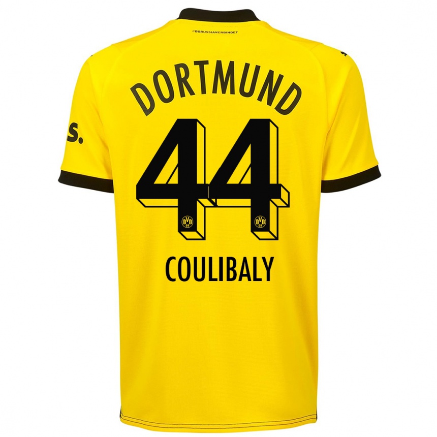 Vaikiškas Soumaila Coulibaly #44 Geltona Namų Marškinėliai 2023/24 T-Shirt