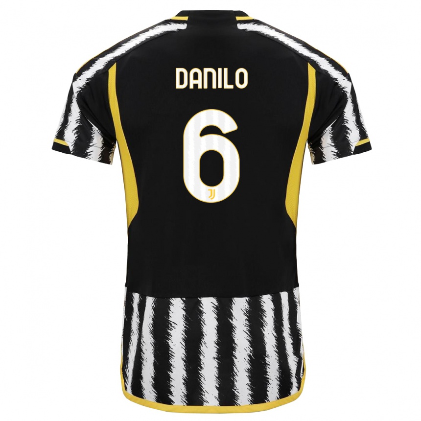 Vaikiškas Danilo #6 Juoda Balta Namų Marškinėliai 2023/24 T-Shirt