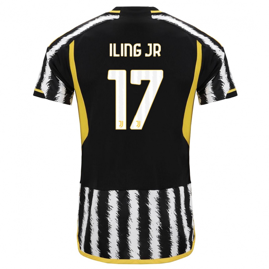 Vaikiškas Samuel Iling-Junior #17 Juoda Balta Namų Marškinėliai 2023/24 T-Shirt