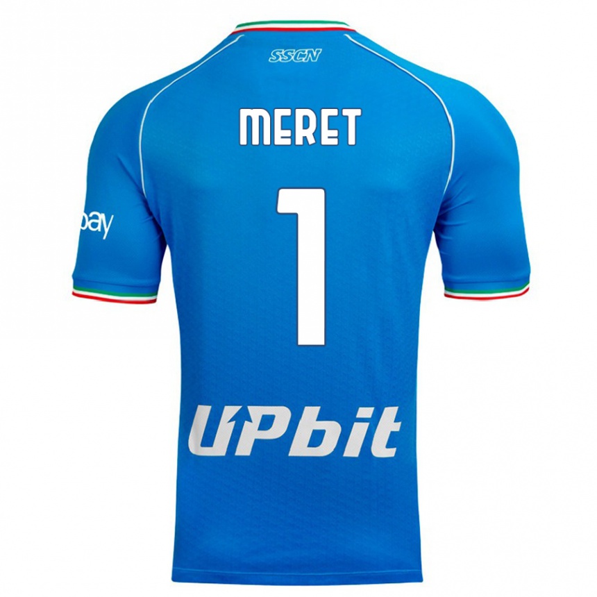 Vaikiškas Alex Meret #1 Dangaus Mėlynumo Namų Marškinėliai 2023/24 T-Shirt