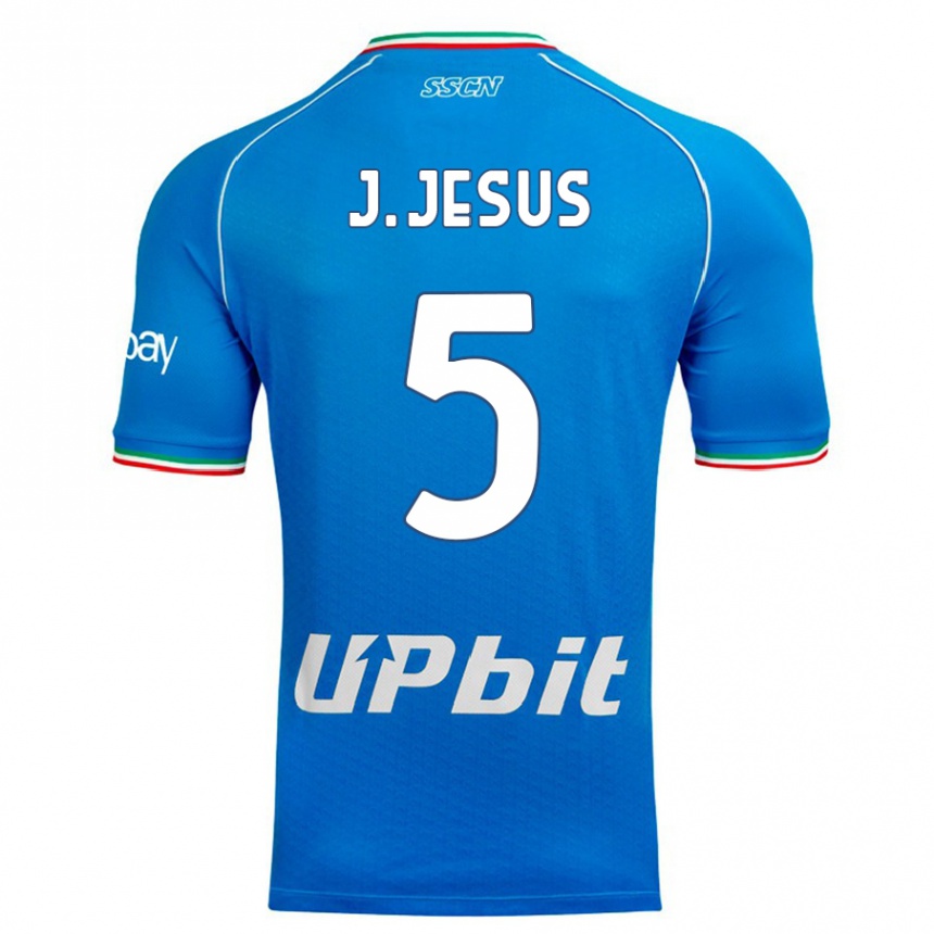 Vaikiškas Juan Jesus #5 Dangaus Mėlynumo Namų Marškinėliai 2023/24 T-Shirt