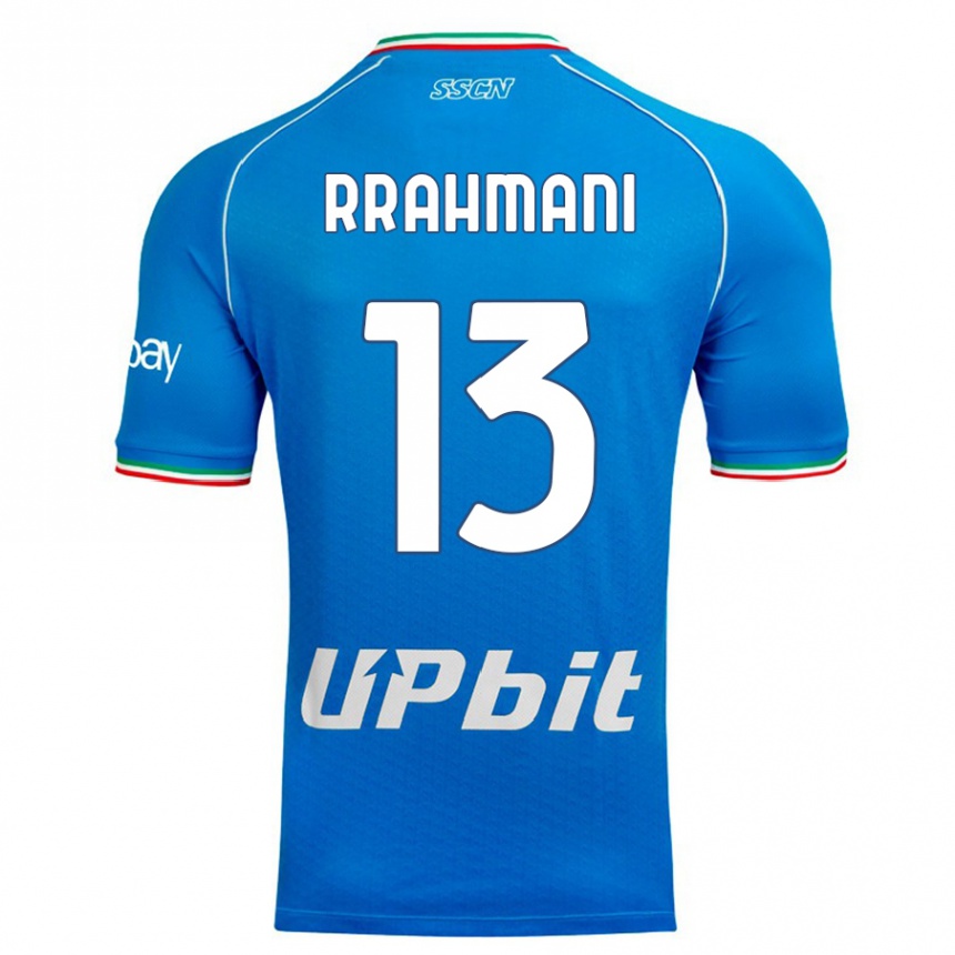 Vaikiškas Amir Rrahmani #13 Dangaus Mėlynumo Namų Marškinėliai 2023/24 T-Shirt