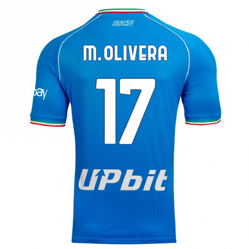 Vaikiškas Mathias Olivera #17 Dangaus Mėlynumo Namų Marškinėliai 2023/24 T-Shirt