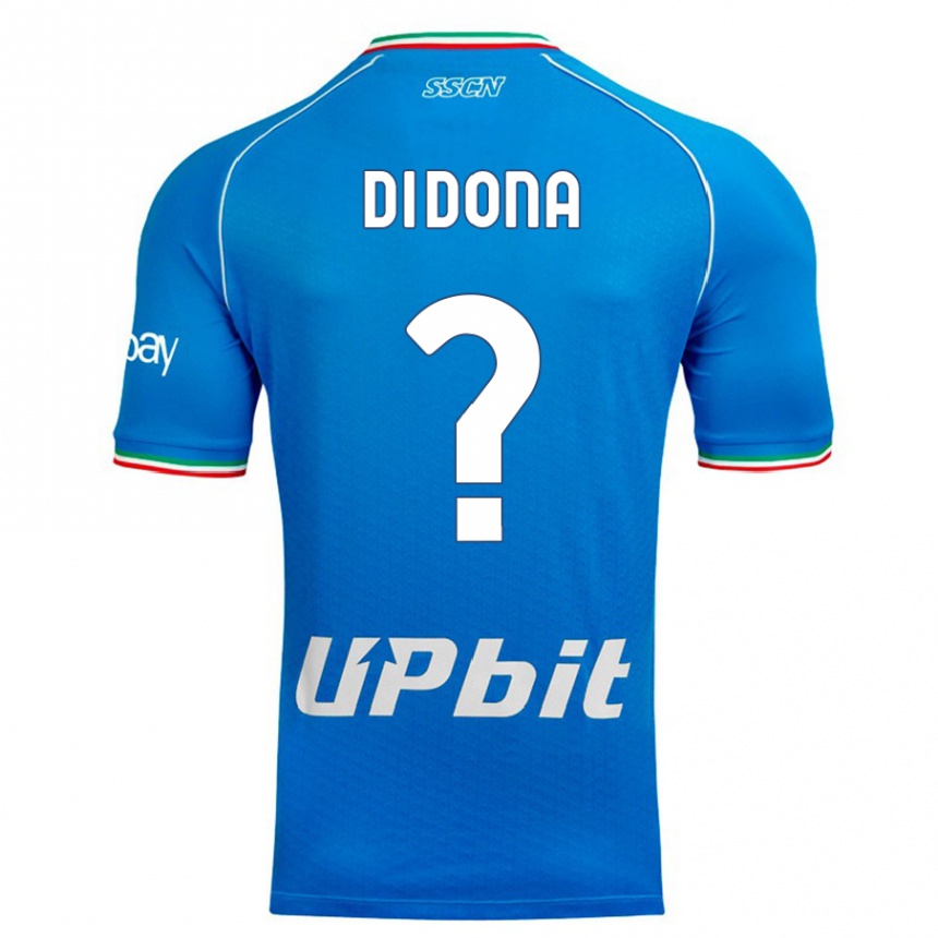 Vaikiškas Domenico Di Dona #0 Dangaus Mėlynumo Namų Marškinėliai 2023/24 T-Shirt